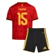 Belgia Thomas Meunier #15 Kotipaita Lapsille MM-kisat 2026 Lyhythihainen (+ Lyhyet housut)