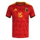 Belgia Thomas Meunier #15 Kotipaita MM-kisat 2026 Lyhythihainen