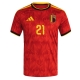 Belgia Timothy Castagne #21 Kotipaita MM-kisat 2026 Lyhythihainen