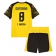 Borussia Dortmund Felix Nmecha #8 Kotipaita Lapsille 2025-26 Lyhythihainen (+ Lyhyet housut)