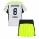 Borussia Dortmund Felix Nmecha #8 Vieraspaita Lapsille 2025-26 Lyhythihainen (+ Lyhyet housut)