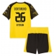 Borussia Dortmund Julian Ryerson #26 Kotipaita Lapsille 2025-26 Lyhythihainen (+ Lyhyet housut)