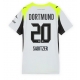 Borussia Dortmund Marcel Sabitzer #20 Vieraspaita Naisten 2025-26 Lyhythihainen