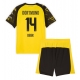 Borussia Dortmund Maximilian Beier #14 Kotipaita Lapsille 2025-26 Lyhythihainen (+ Lyhyet housut)