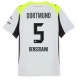 Borussia Dortmund Ramy Bensebaini #5 Vieraspaita 2025-26 Lyhythihainen