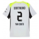 Borussia Dortmund Yan Couto #2 Vieraspaita 2025-26 Lyhythihainen
