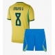 Brasilia Bruno Guimaraes #8 Kotipaita Lapsille MM-kisat 2026 Lyhythihainen (+ Lyhyet housut)