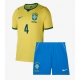 Brasilia Marquinhos #4 Kotipaita Lapsille MM-kisat 2026 Lyhythihainen (+ Lyhyet housut)
