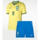 Brasilia Raphinha Belloli #11 Kotipaita Lapsille MM-kisat 2026 Lyhythihainen (+ Lyhyet housut)