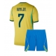 Brasilia Vinicius Junior #7 Kotipaita Lapsille MM-kisat 2026 Lyhythihainen (+ Lyhyet housut)