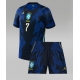 Brasilia Vinicius Junior #7 Vieraspaita Lapsille MM-kisat 2026 Lyhythihainen (+ Lyhyet housut)