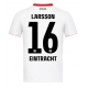 Eintracht Frankfurt Hugo Larsson #16 Vieraspaita 2025-26 Lyhythihainen