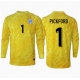 Englanti Jordan Pickford #1 Maalivahti Vieraspaita EM-Kisat 2024 Pitkähihainen