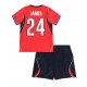 Englanti Reece James #24 Vieraspaita Lapsille MM-kisat 2026 Lyhythihainen (+ Lyhyet housut)