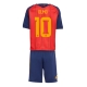 Espanja Dani Olmo #10 Kotipaita Lapsille MM-kisat 2026 Lyhythihainen (+ Lyhyet housut)