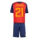 Espanja Mikel Oyarzabal #21 Kotipaita Lapsille MM-kisat 2026 Lyhythihainen (+ Lyhyet housut)