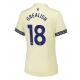 Everton Jack Grealish #18 Vieraspaita Naisten 2025-26 Lyhythihainen