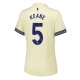 Everton Michael Keane #5 Vieraspaita Naisten 2025-26 Lyhythihainen