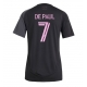 Inter Miami Rodrigo De Paul #7 Vieraspaita Naisten 2025-26 Lyhythihainen