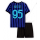 Inter Milan Alessandro Bastoni #95 Kotipaita Lapsille 2025-26 Lyhythihainen (+ Lyhyet housut)