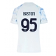 Inter Milan Alessandro Bastoni #95 Vieraspaita Naisten 2025-26 Lyhythihainen