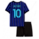 Inter Milan Lautaro Martinez #10 Kotipaita Lapsille 2025-26 Lyhythihainen (+ Lyhyet housut)