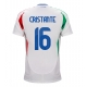 Italia Bryan Cristante #16 Vieraspaita EM-Kisat 2024 Lyhythihainen