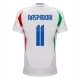 Italia Giacomo Raspadori #11 Vieraspaita EM-Kisat 2024 Lyhythihainen