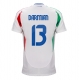 Italia Matteo Darmian #13 Vieraspaita EM-Kisat 2024 Lyhythihainen