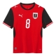 Itävalta David Alaba #8 Kotipaita MM-kisat 2026 Lyhythihainen