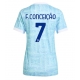 Juventus Francisco Conceicao #7 Vieraspaita Naisten 2025-26 Lyhythihainen