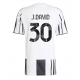 Juventus Jonathan David #30 Kotipaita 2025-26 Lyhythihainen