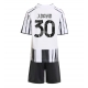 Juventus Jonathan David #30 Kotipaita Lapsille 2025-26 Lyhythihainen (+ Lyhyet housut)