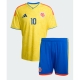 Kolumbia James Rodriguez #10 Kotipaita Lapsille MM-kisat 2026 Lyhythihainen (+ Lyhyet housut)