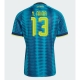 Kolumbia Yerry Mina #13 Vieraspaita MM-kisat 2026 Lyhythihainen