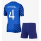 Kroatia Josko Gvardiol #4 Vieraspaita Lapsille MM-kisat 2026 Lyhythihainen (+ Lyhyet housut)
