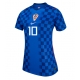 Kroatia Luka Modric #10 Vieraspaita Naisten MM-kisat 2026 Lyhythihainen