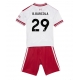 Liverpool Bradley Barcola #29 Vieraspaita Lapsille 2026-27 Lyhythihainen (+ Lyhyet housut)