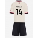 Liverpool Federico Chiesa #14 Vieraspaita Lapsille 2025-26 Lyhythihainen (+ Lyhyet housut)