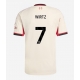 Liverpool Florian Wirtz #7 Vieraspaita 2025-26 Lyhythihainen