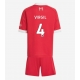 Liverpool Virgil van Dijk #4 Kotipaita Lapsille 2025-26 Lyhythihainen (+ Lyhyet housut)