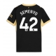 Manchester City Antoine Semenyo #42 Vieraspaita Naisten 2026-27 Lyhythihainen