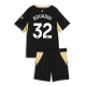 Manchester City Ayyoub Bouaddi #32 Vieraspaita Lapsille 2026-27 Lyhythihainen (+ Lyhyet housut)