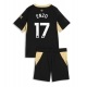 Manchester City Enzo Fernandez #17 Vieraspaita Lapsille 2026-27 Lyhythihainen (+ Lyhyet housut)