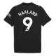 Manchester City Erling Haaland #9 Vieraspaita 2025-26 Lyhythihainen