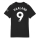 Manchester City Erling Haaland #9 Vieraspaita Naisten 2025-26 Lyhythihainen