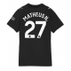 Manchester City Matheus Nunes #27 Vieraspaita Naisten 2025-26 Lyhythihainen
