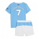 Manchester City Omar Marmoush #7 Kotipaita Lapsille 2025-26 Lyhythihainen (+ Lyhyet housut)
