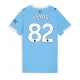Manchester City Rico Lewis #82 Kotipaita Naisten 2025-26 Lyhythihainen