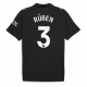 Manchester City Ruben Dias #3 Vieraspaita 2025-26 Lyhythihainen